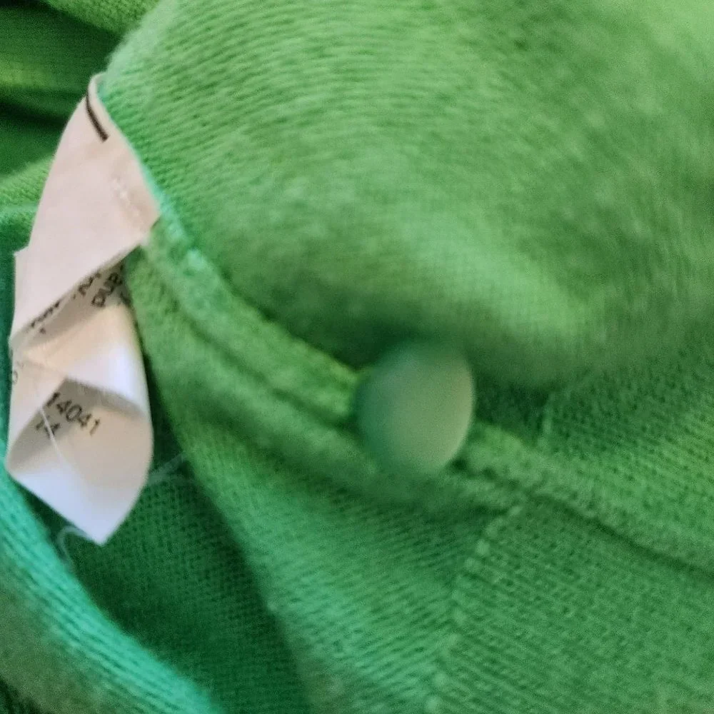 J Crew Clare Cardigan Green Sweater Size Large - Picture 10 of 15